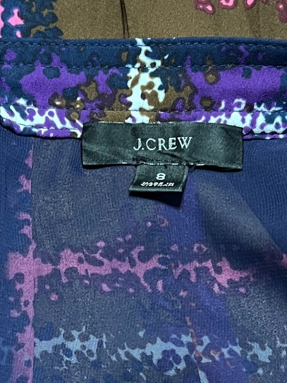 J CREW MULTI COLORED PLEATED SKIRT WITHMATCHING  BLOUSE SIZE M - Picture 10 of 15
